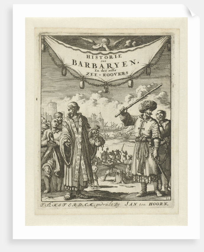 Turk and clergy with slaves by Jan Claesz ten Hoorn