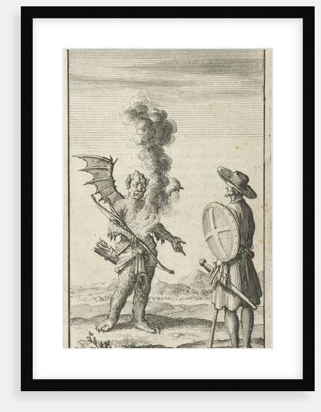 Christian with Apollyon by Johannes Boekholt