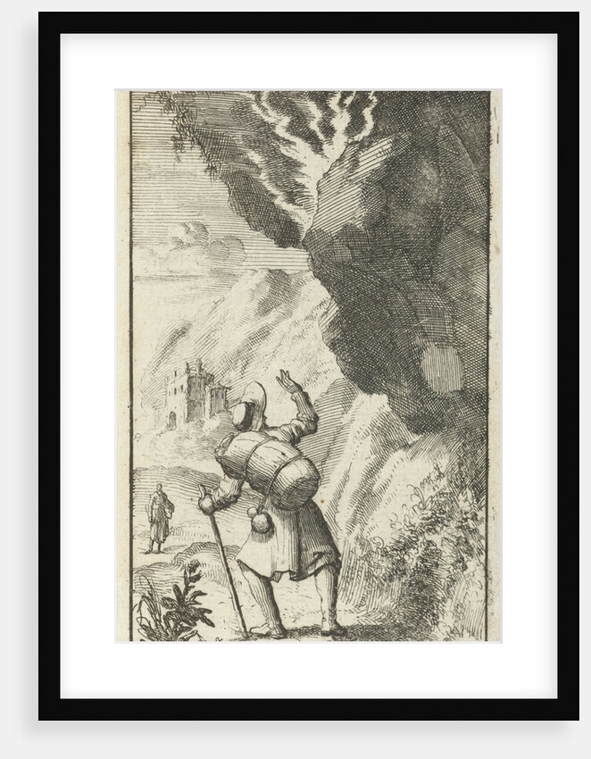 Christian fears being crushed by a falling boulder by Johannes Boekholt
