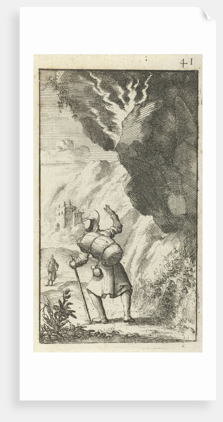 Christian fears being crushed by a falling boulder by Johannes Boekholt
