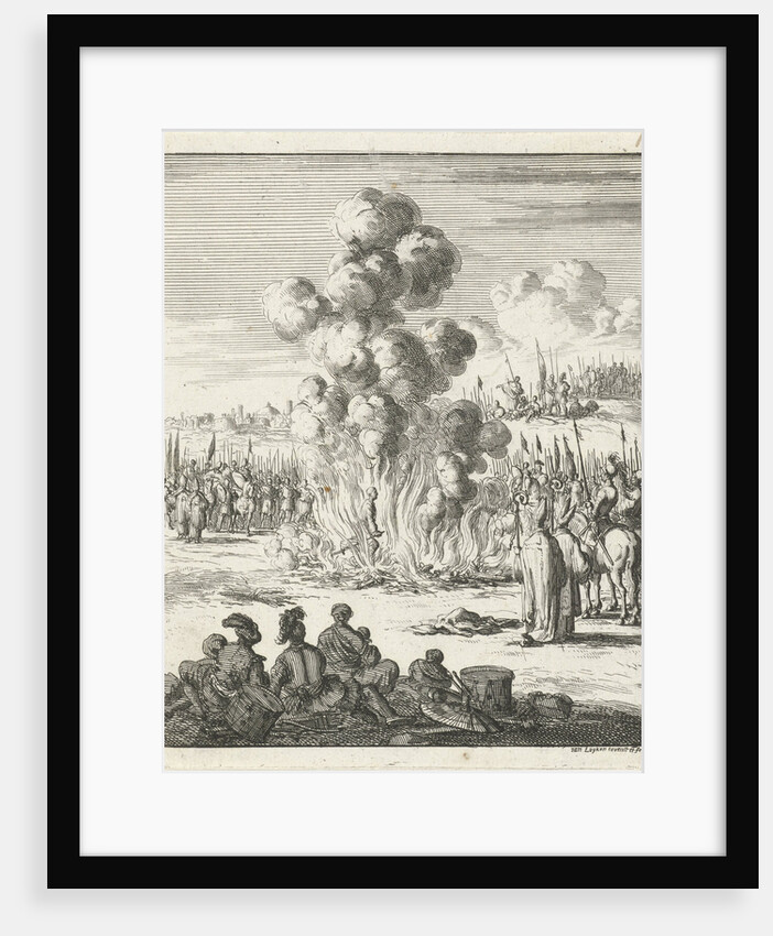 Priest examines the authenticity of the iron found from the spear of Longinus by Jan Luyken