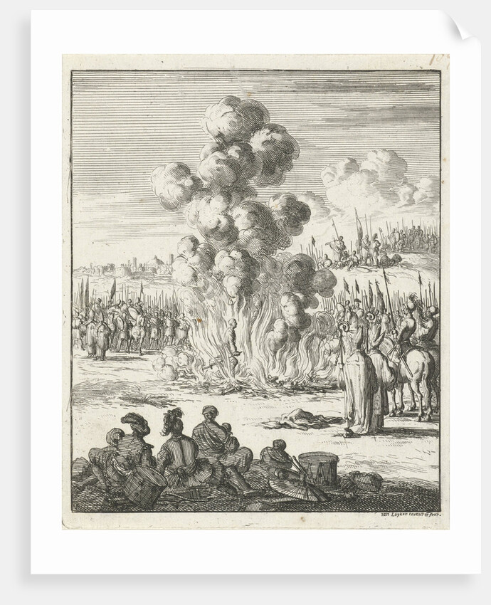 Priest examines the authenticity of the iron found from the spear of Longinus by Jan Luyken