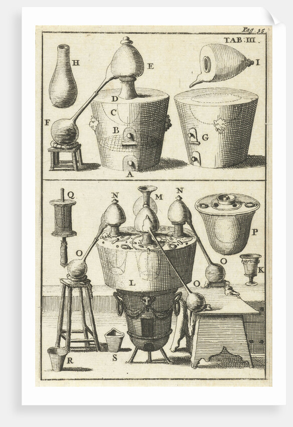 Various distill devices by Jan Claesz ten Hoorn