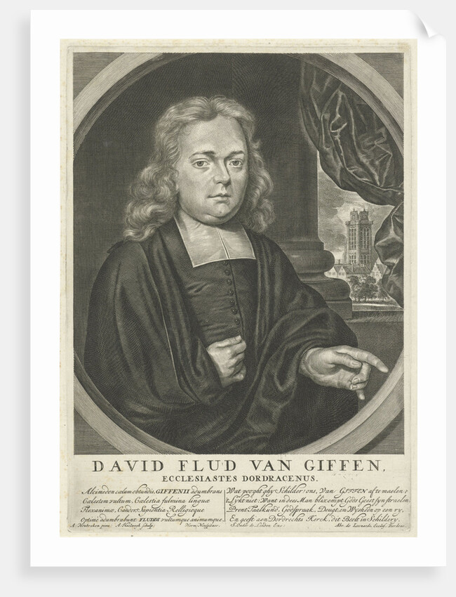 Portrait of David Flud van Giffen, pastor in Dordrecht by Anonymous