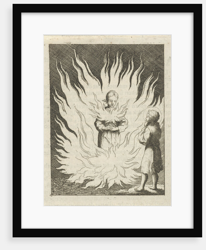 Christ beholds the personified soul surrounded by flames by Pieter Arentsz II