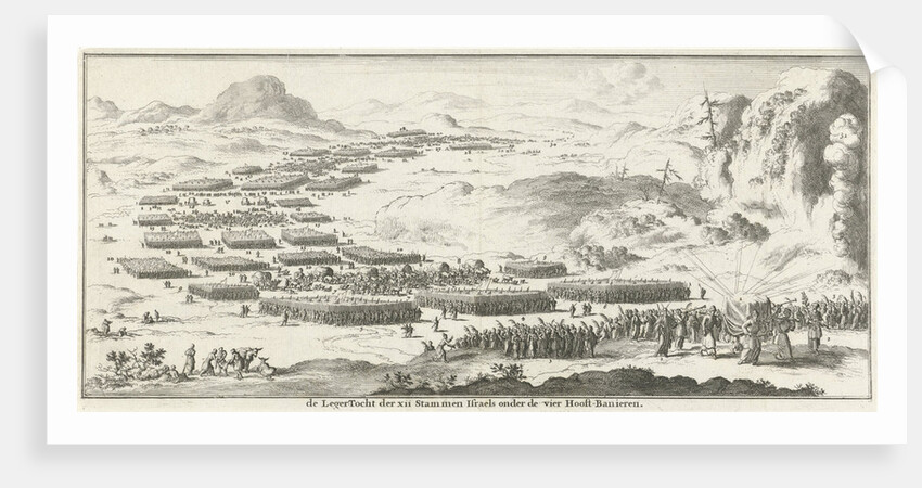 Army tour of the twelve tribes of Israel with the tabernacle by Willem Goeree