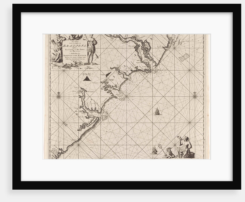 Sea chart of part of the coast of Brazil by Johannes van Keulen I