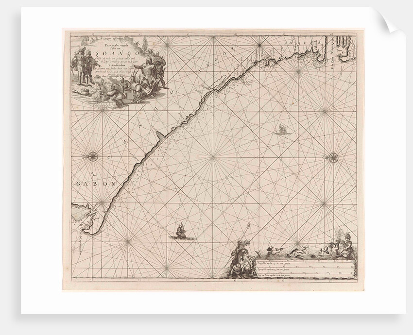 Sea chart of the coast of Congo, Gabon and Angola by Anonymous