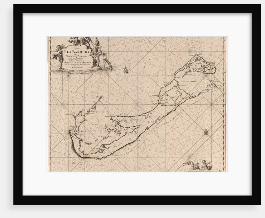 Sea chart of Bermuda by Johannes van Keulen I