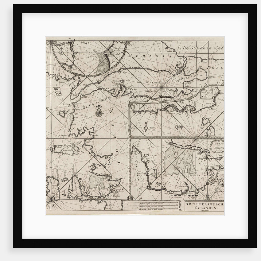 Sea chart of the northeastern part of the Aegean Sea, the Sea of Marmara and the Bosphorus by Anonymous