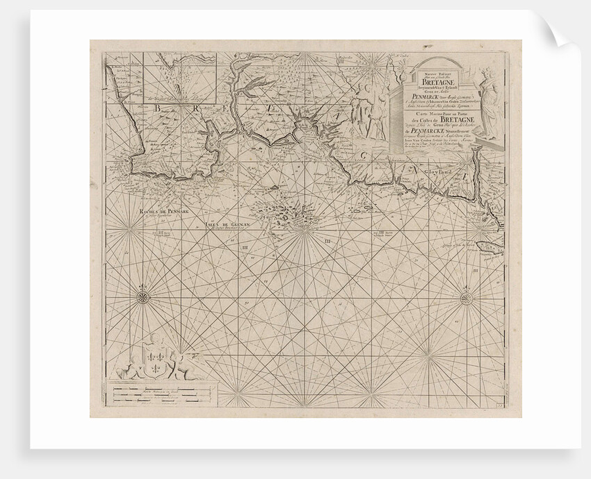 Sea chart of part of the south coast of Brittany by Anonymous