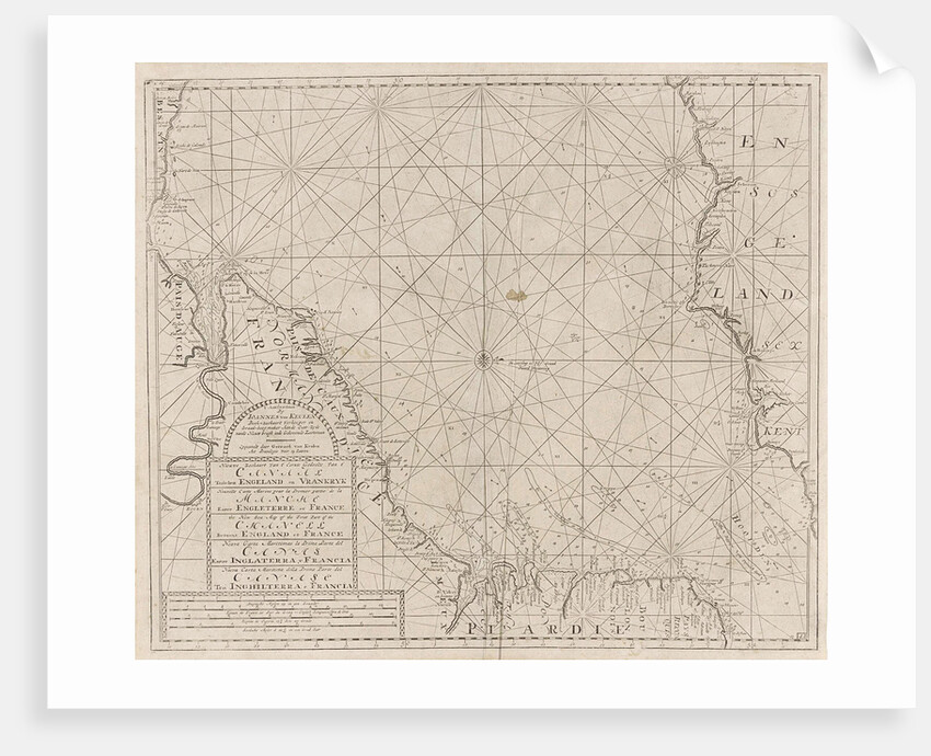 Sea chart of the Channel between England and France, Part 1 by Anonymous