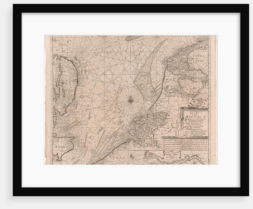 Sea chart of the southern part of the North Sea and part of the east coast of England, Gerard van Keulen by Anonymous