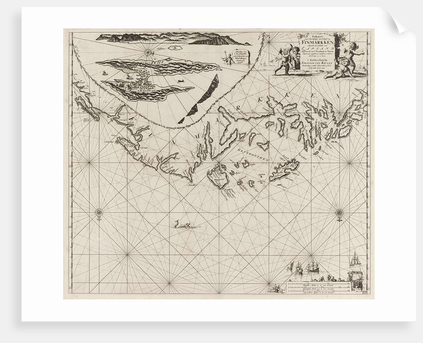 Sea chart of part of the coast of Finnmark by Anonymous