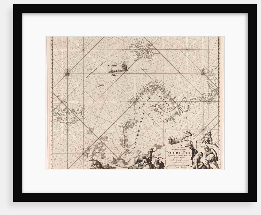 Sea chart of Northern part of Atlantic and Arctic Ocean, North Sea and Baltic Sea by Anonymous
