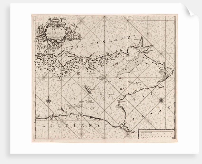 Map of the eastern part of the Gulf of Finland by unknown