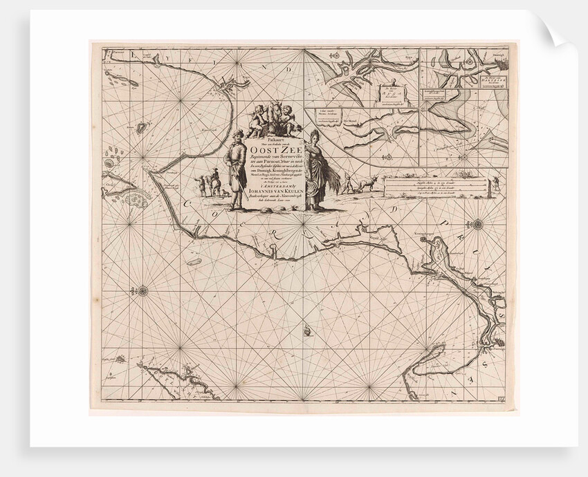 Sea chart of a portion of the Baltic coast of Poland and Latvia by unknown