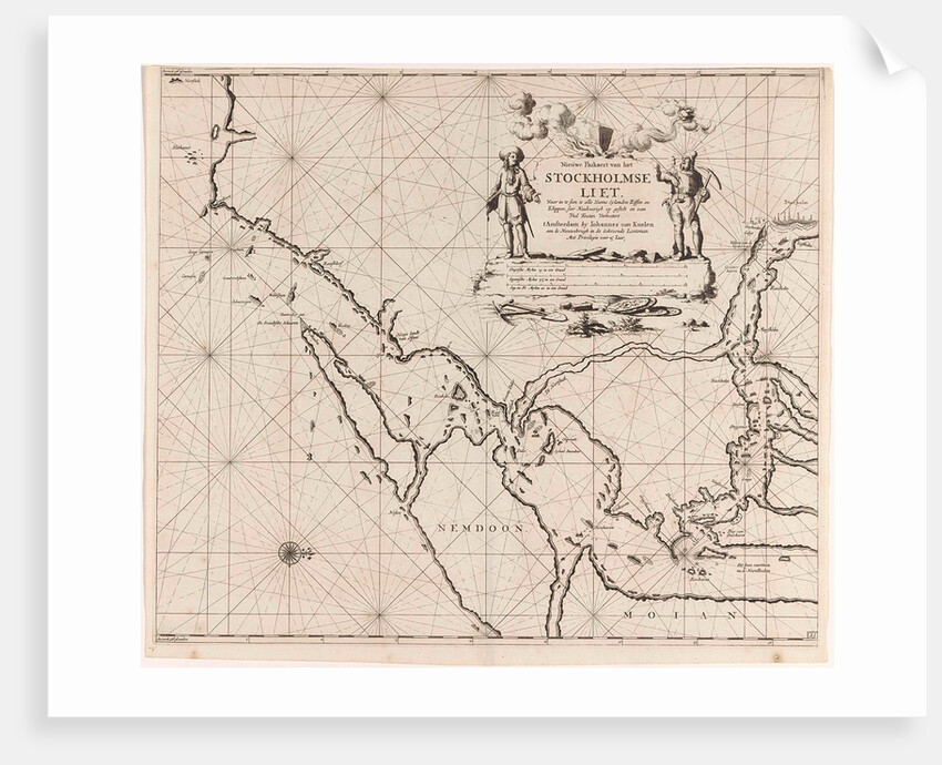 Map of the waters around Stockholm by Anonymous