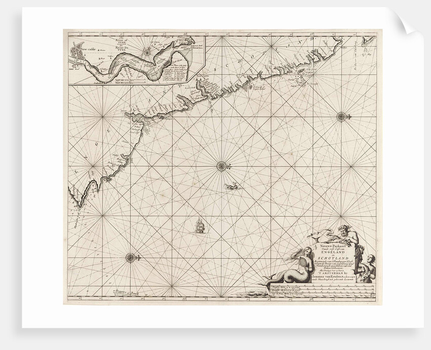 Sea chart of part of the northeast coast of England and part of Scotland by unknown