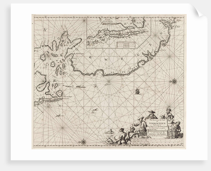 Sea chart of part of the coast of Norway by unknown