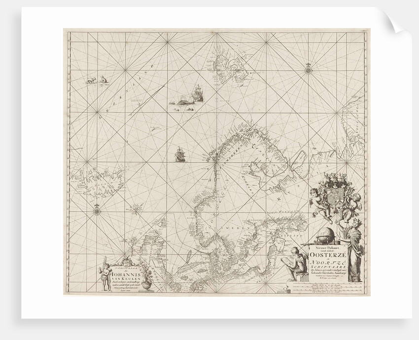 Sea chart of the Baltic and North Sea by Anonymous