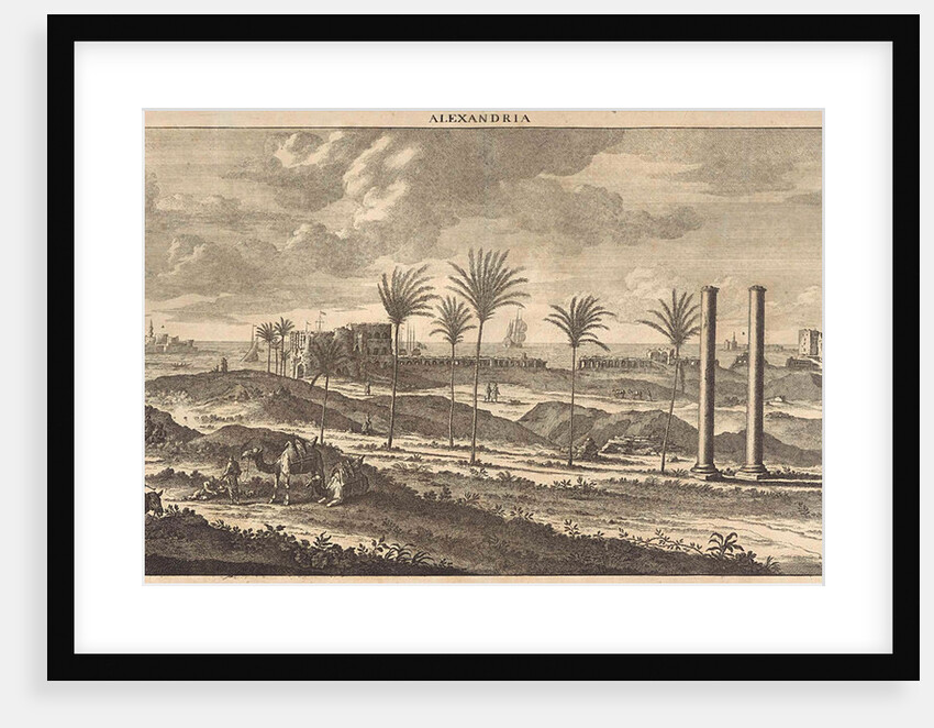 View of the port of Alexandria, Egypt by Cornelis de Bruyn