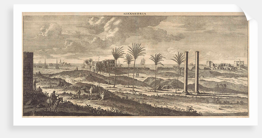 View of the port of Alexandria, Egypt by Cornelis de Bruyn