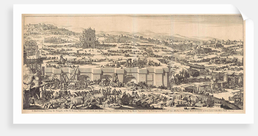 Construction of the Temple of Solomon by Willem Goeree