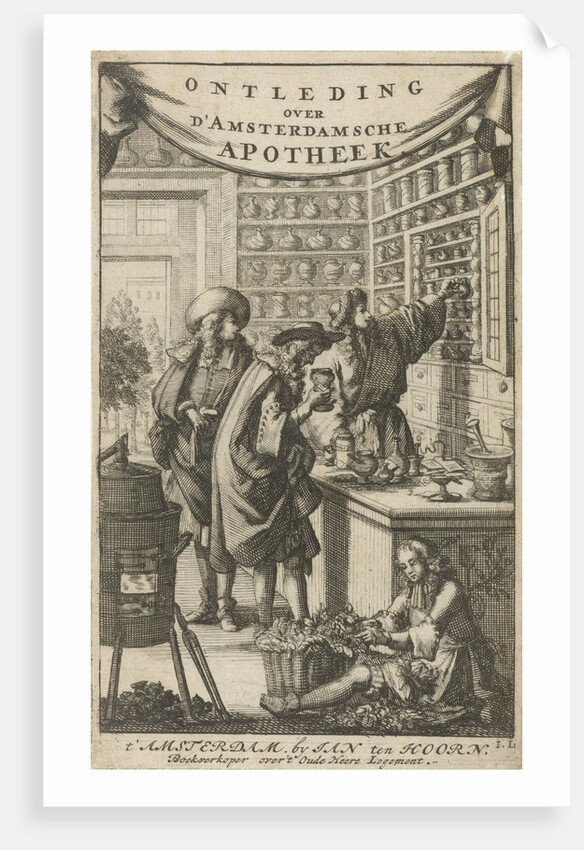 Interior of a pharmacy by Jan Claesz ten Hoorn