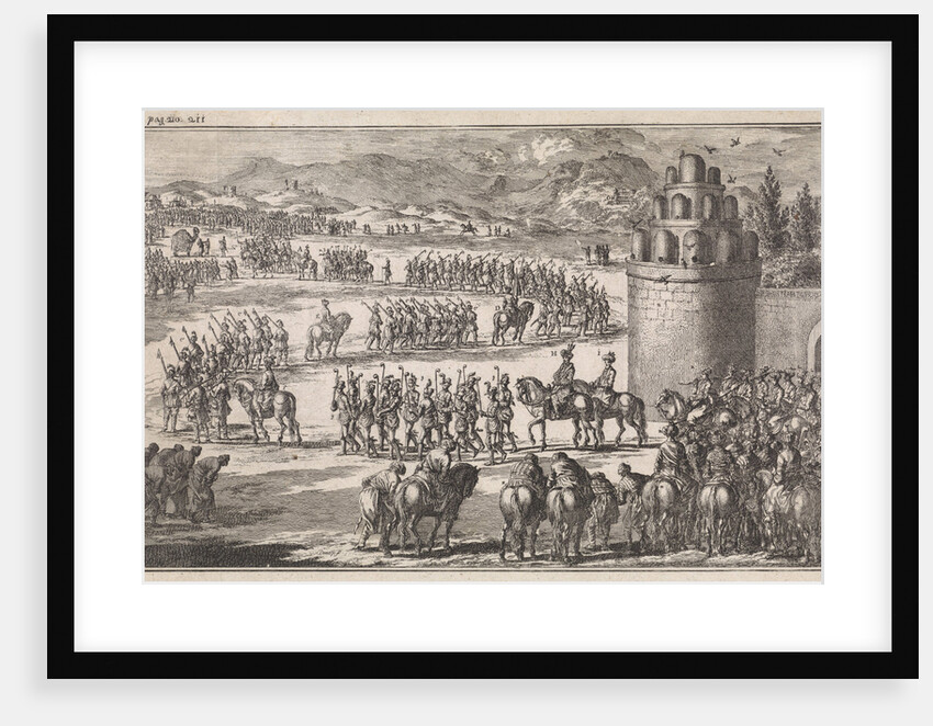 procession at the exit of the king of Persia by H.W. Meyer