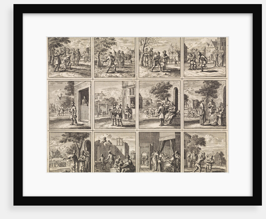 Twelve pictures from 'Des menschen begin, midden en einde' by Cornelis van der Sys