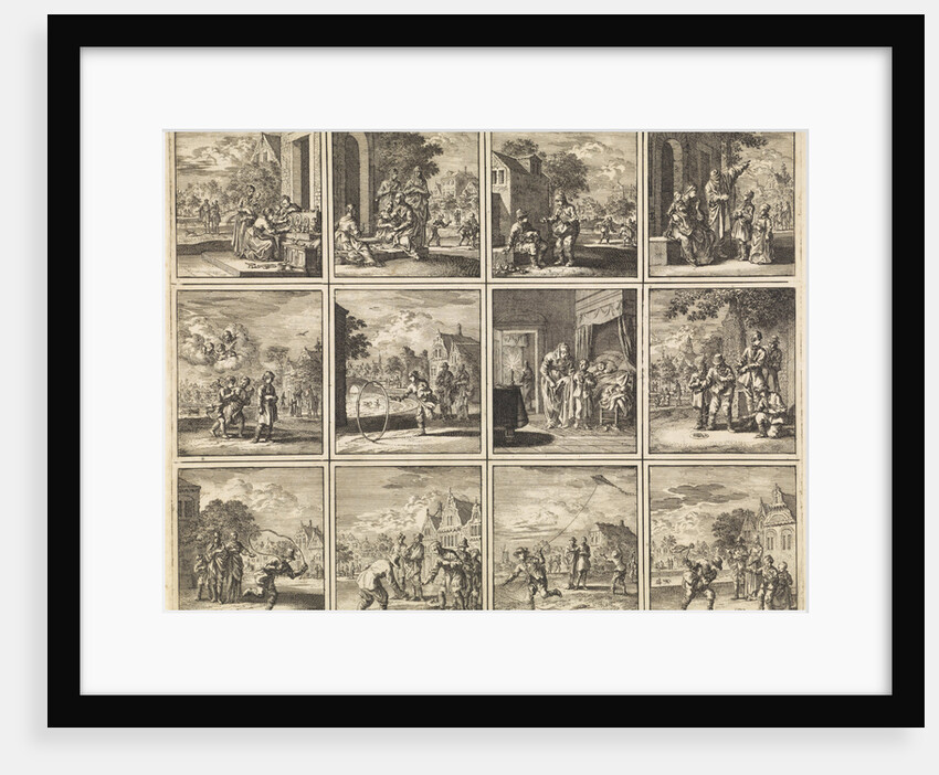 Twelve pictures from 'Des menschen begin, midden en einde' by Cornelis van der Sys