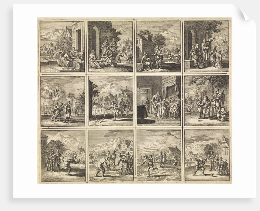 Twelve pictures from 'Des menschen begin, midden en einde' by Cornelis van der Sys