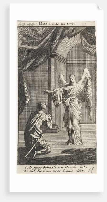 Cornelius kneels before the angel sent to him by Anonymous