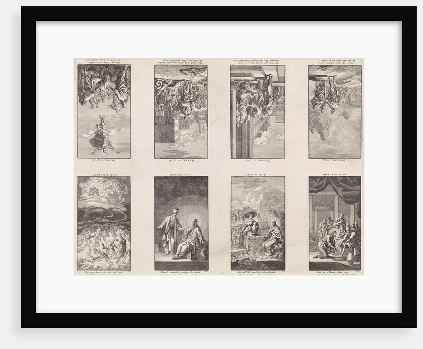 Eight New Testament scenes on a sheet by Pieter Arentsz & Cornelis van der Sys II