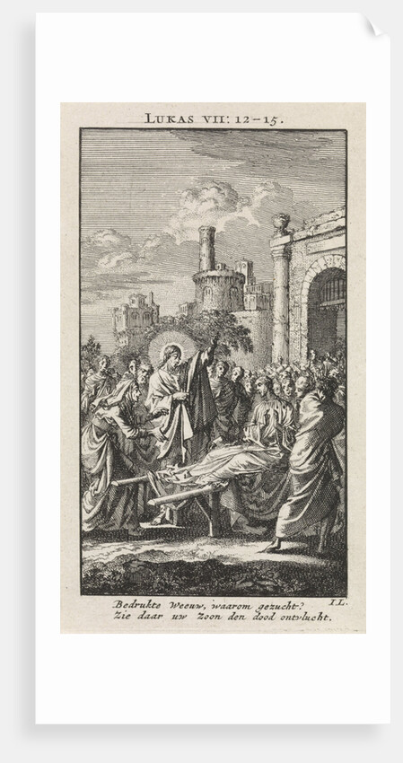 Generation of the son of the widow of Nain by Pieter Arentsz & Cornelis van der Sys II