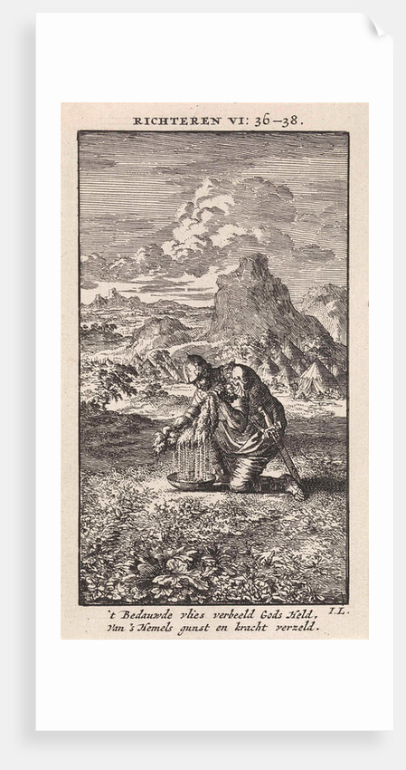 Gideon and the wet sheepskin by Pieter Arentsz & Cornelis van der Sys II