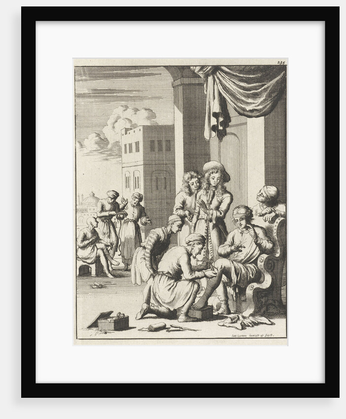 Surgery to remove worms from a leg at Bender Abassi by Jan Luyken