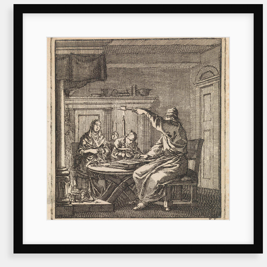 Man extinguishes a candle with a candle snuffer by Pieter Arentsz & Cornelis van der Sys II