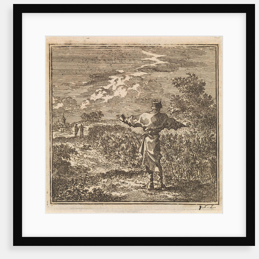 Man overlooks a rapeseed field by Pieter Arentsz & Cornelis van der Sys II