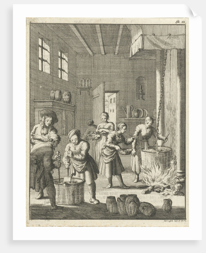 Manufacture of sorbet in a kitchen at Rosette by Jan Luyken