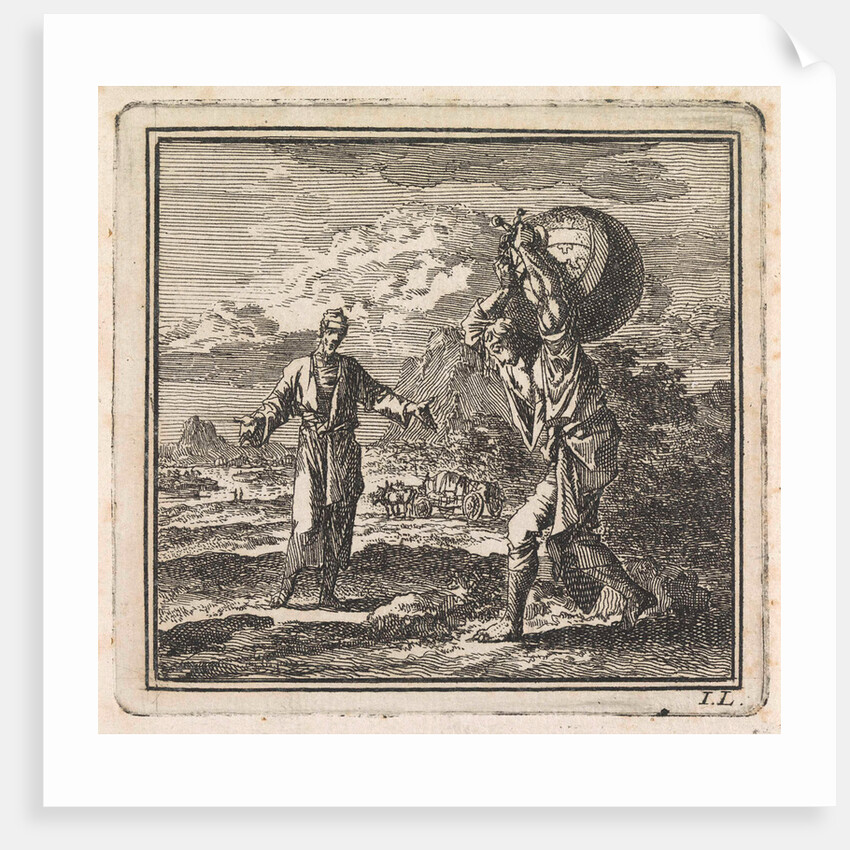 Man carries the world on his back by Pieter Arentsz & Cornelis van der Sys II