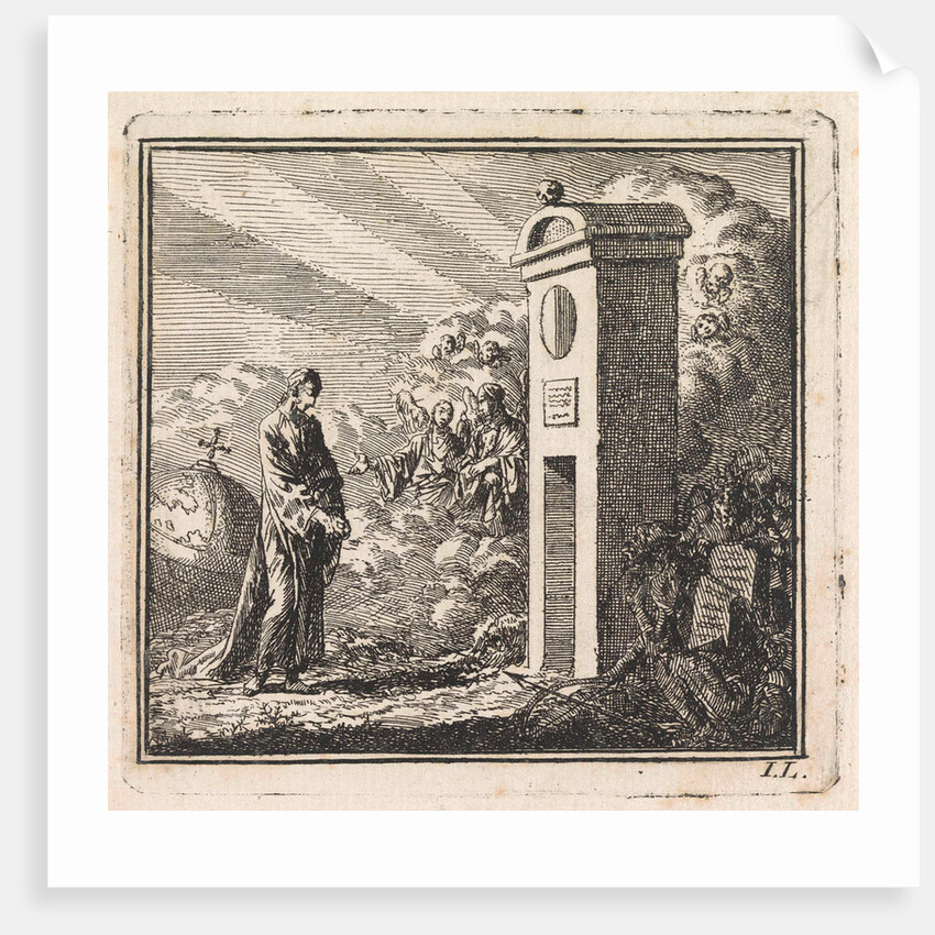 Man before the gate of the dead world by Pieter Arentsz & Cornelis van der Sys II