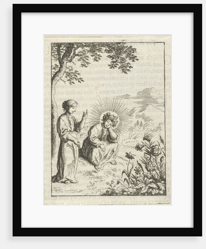 Christ and the personified soul contemplate nature by Pieter Arentsz II