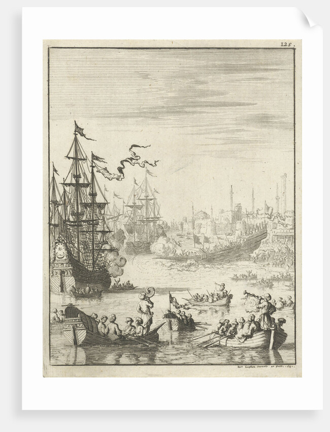 Turkish galley is launched by Jan Luyken