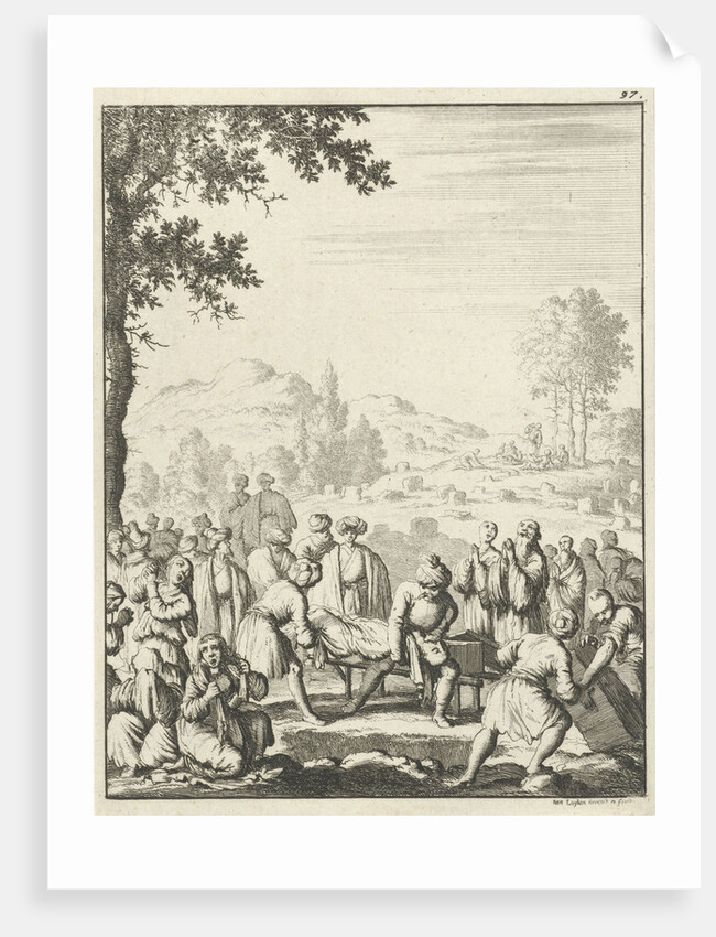 Turkish funeral by Jan Luyken