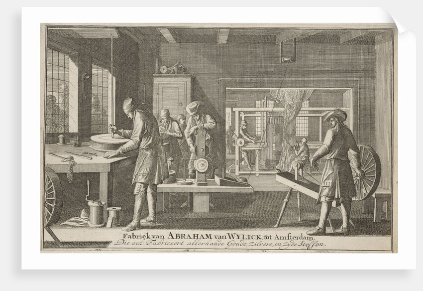 Address card of Abraham van Wylick by Caspar Luyken