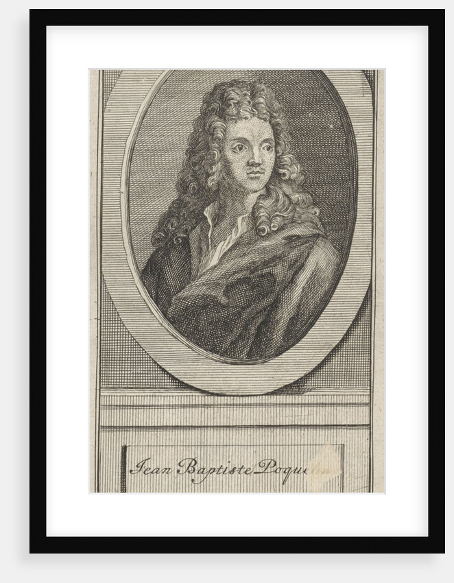 Portrait of Jean Baptiste Poquelin Molière by Nicolaas ten Hoorn