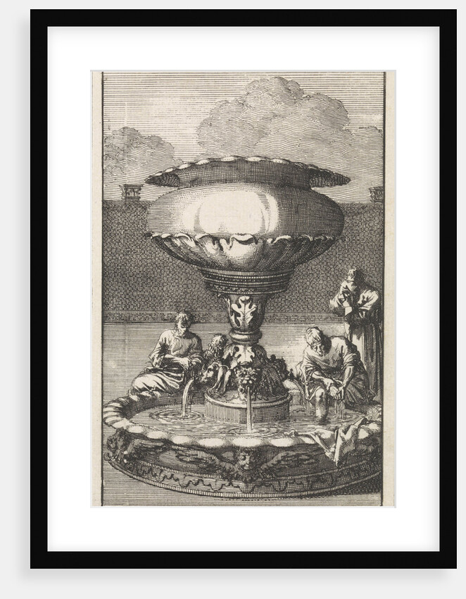 Copper laver or wash basin in the court of the tabernacle by Pieter Mortier