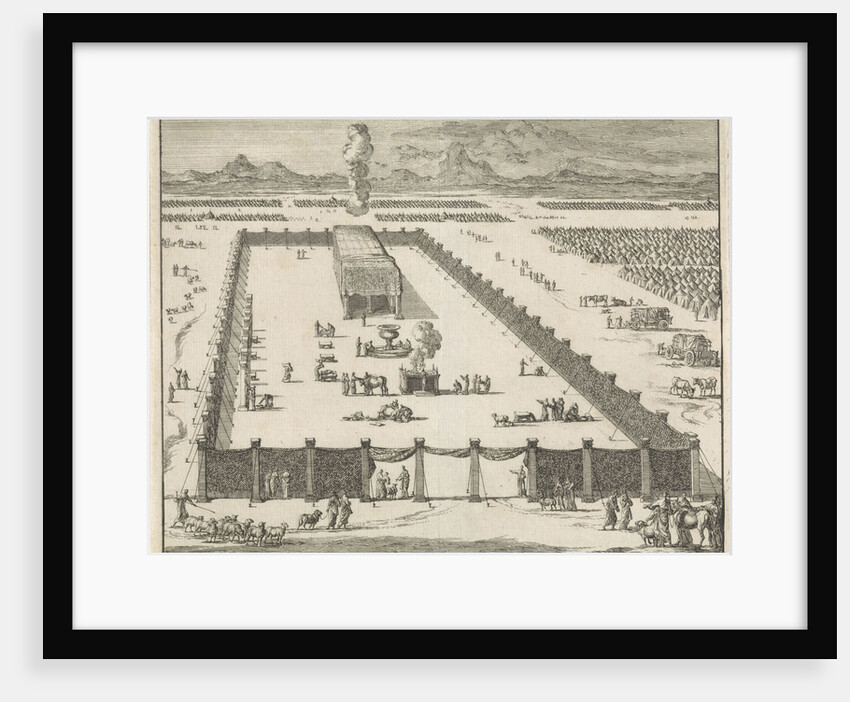 View of the court and the Tabernacle by Pieter Mortier